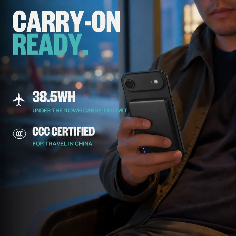 SolidSafe™ Air 10K Qi2.2 Power Bank