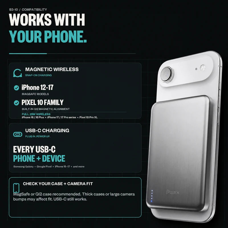 SolidSafe™ Air 10K Qi2.2 Power Bank
