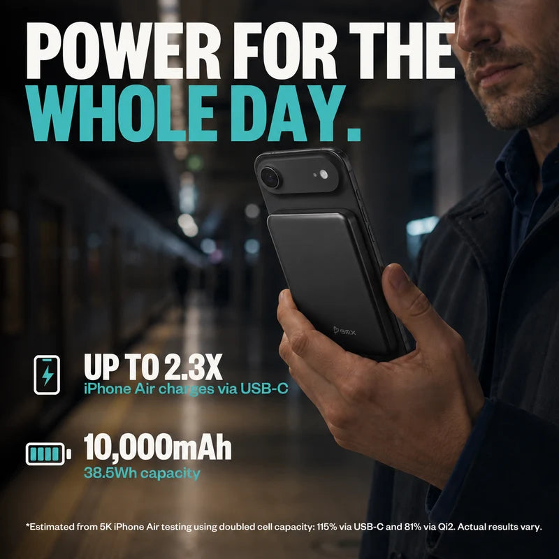SolidSafe™ Air 10K Qi2.2 Power Bank