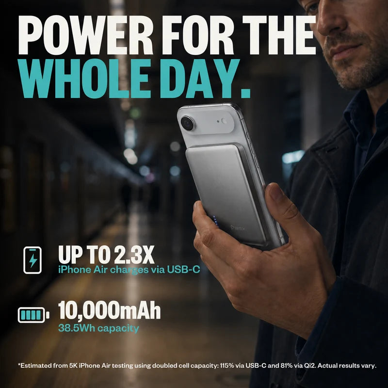 SolidSafe™ Air 10K Qi2.2 Power Bank