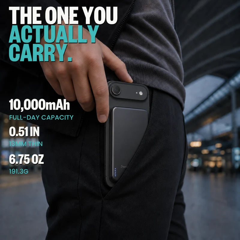 SolidSafe™ Air 10K Qi2.2 Power Bank