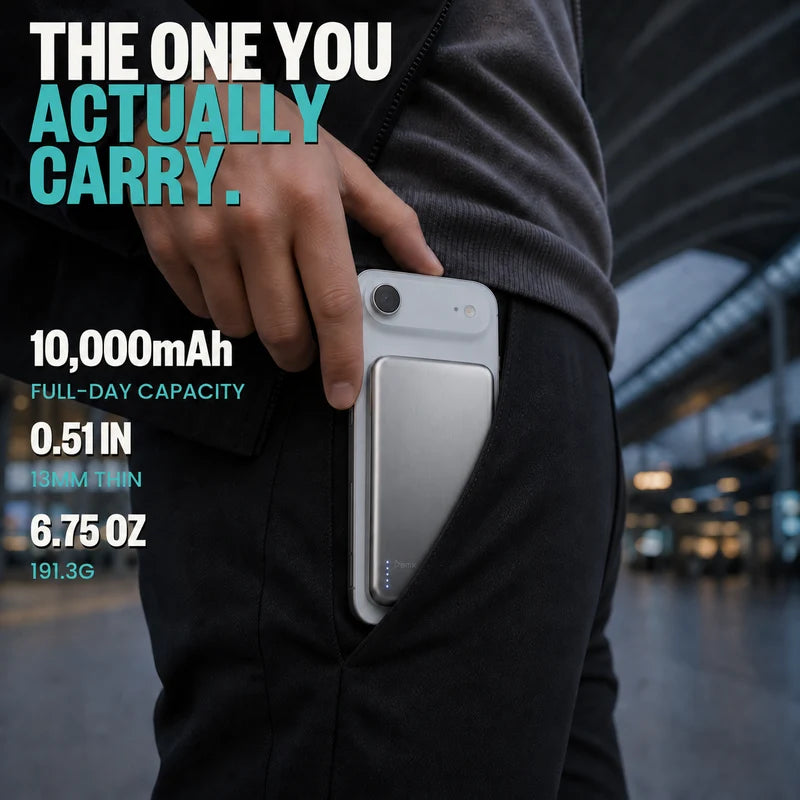 SolidSafe™ Air 10K Qi2.2 Power Bank