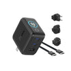 GaNSta™ 70W Laptop Charger (3 Ports, LCD Display)